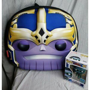 Marvel Thanos Funko Pop Collectors 3D Backpack w/ 3 POP Storage Free Minn-Erva